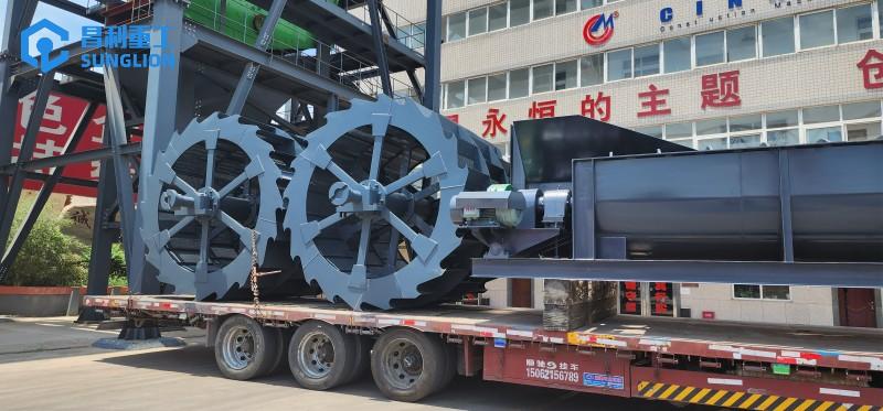 Five sets of double-bucket sand washing and fine sand recycling machines from Talus Equipment have been sent to the customer site in Guilin, Guangxi.